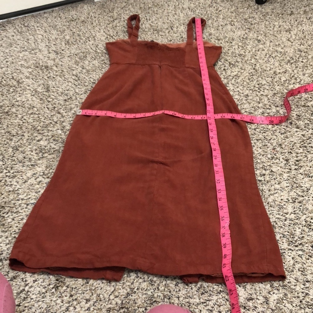 Lulu’s Casual Vibes Rust Red Button Front Sleevel… - image 6